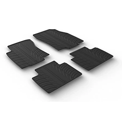 Afbeelding van Gledring Rubbermatten passend voor Renault Koleos II 8/2016 (T profiel 4 delig + montageclips)