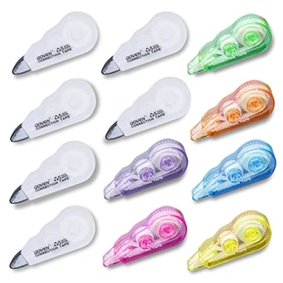 Afbeelding van 12 Stuks Correctieroller, Correctietape Correctie Tape, Mini Correctierol Briefpapier Kantoor Schoolbenodigdheden Draagbare Voor School Kantoorbenodigdheden