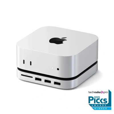 Afbeelding van Satechi USB C Stand Hub with SSD Mac Mini M4 (2024)