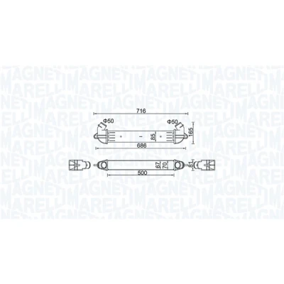 Afbeelding van Magneti Marelli Interkoeler 351319204610