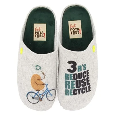 Afbeelding van HOT POTATOES Bersbach Pantoffels voor dames, Metálico, 39 EU
