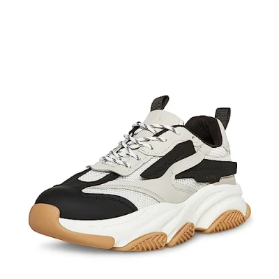 Afbeelding van Steve Madden Heren Possess Sneaker, Wit Multi, 43 EU