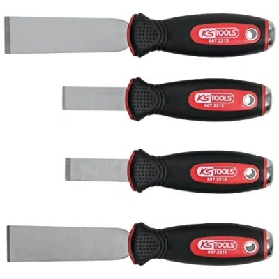 Afbeelding van KS Tools, Beitel, STAINLESS STEEL Schraapbeitelset, 4 stuks.
