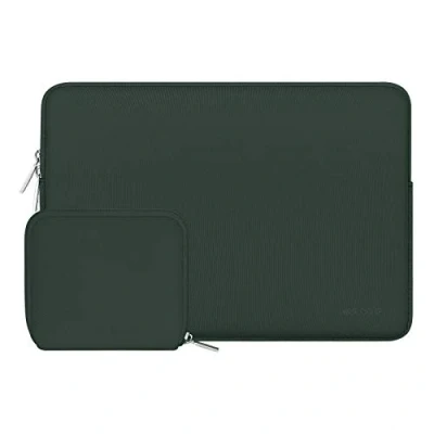 Afbeelding van MOSISO Laptophoes Compatibel met MacBook Air/Pro Retina, 13 13.3&quot; Notebook, Pro 14&quot; 2022 2021 M1 Pro/M1 Max A2442, Neopreen Rugzakhoes Kleine Hoes, Middernachtgroen