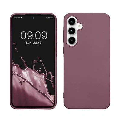 Afbeelding van kwmobile telefoonhoesje geschikt voor Samsung Galaxy A35 Hoesje smartphone Back cover in metallic lila