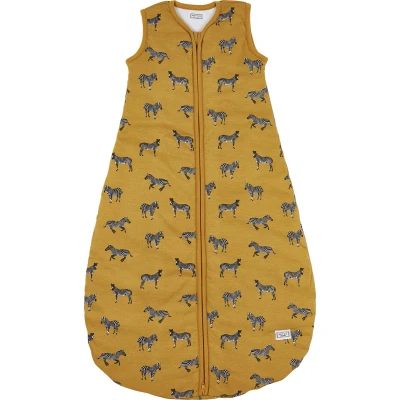 Afbeelding van Meyco baby Zebra Animal slaapzak rond gevoerd honey gold 110cm
