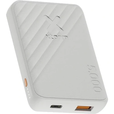 Afbeelding van Xtorm Go2 powerbank 5.000mAh Dubbele poorten Krachtige Duurzame technologie Compatibel met iPhone en Samsung Ash White