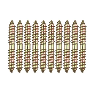 Afbeelding van 10 Stks M8 M6 Dubbele Hoofd Eindigde Hout aan Schroeven Zelftappende voor Meubilair Fixing Dowel M8*60MM