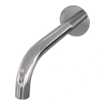 Afbeelding van Brauer Chrome Edition Baduitloop gebogen uitloop 20cm rozet chroom
