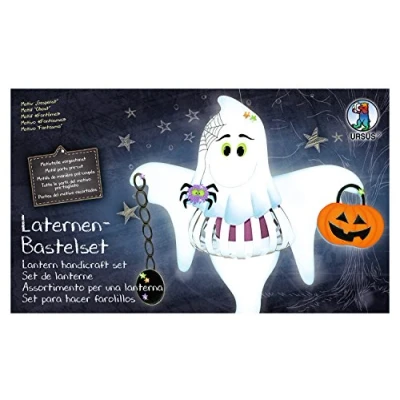 Afbeelding van Ursus 18720011F lantaarns knutselset spook, set voor het knutselen van een lantaarn, kinderen, inclusief knutselhandleiding, ideaal de volgende lantaarnloop