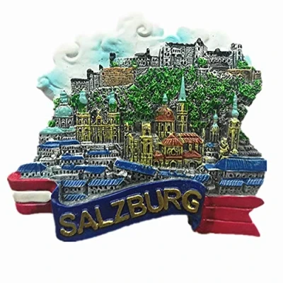 Afbeelding van 3D Salzburg Oostenrijk Koelkast Magneet, Huis &amp; Keuken Decoratie magnetische sticker, Magneet reizen souvenir gift