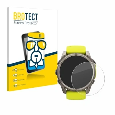 Afbeelding van BROTECT Glas Screen Protector voor Garmin Fenix 8 Solar (51 mm) Schermbeschermer [9H Hardheid, Beschermglas Folie niet Gehard Glas]