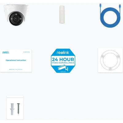 Afbeelding van Reolink P434 Dome IP beveiligingscamera Binnen &amp; buiten 3840 x 2160 Pixels Plafond