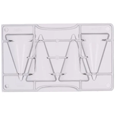 Afbeelding van DECORA 0050151 Cone Chocoladevorm 4 CAV Ø 50 X 80 200 120 22 H MM, Policarbonato