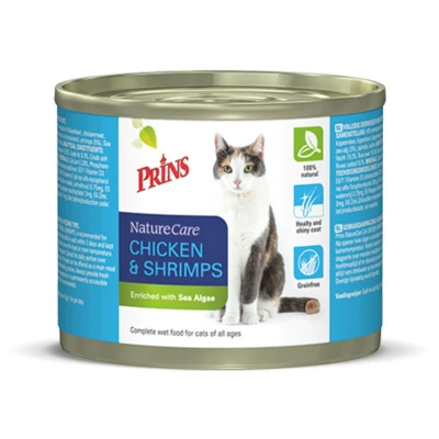 Afbeelding van Prins Naturecare Cat 200 g Kattenvoer Kip&amp;Garnaal