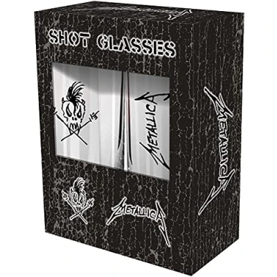 Afbeelding van Metallica Scary Guy Shotglazenset transparant glas Alcohol, Band merch, Bands