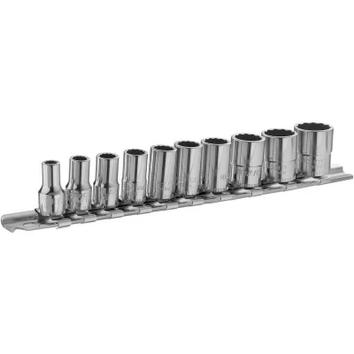 Afbeelding van Facom 1/4&quot; doppenset op rail inch maten RB.40AU