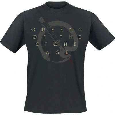 Afbeelding van Queens Of The Stone Age In Times New Roman Bad Dog T shirt zwart 3XL