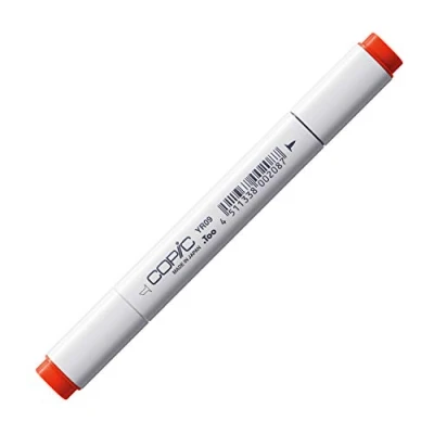 Afbeelding van COPIC Classic Marker Type YR 09, Chinees Oranje, professionele lay out marker, op alcoholbasis, met een brede en fijne punt.