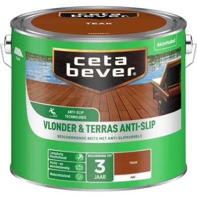 Afbeelding van Cetabever Vlonder terrasbeits Antislip Teak 2,5l
