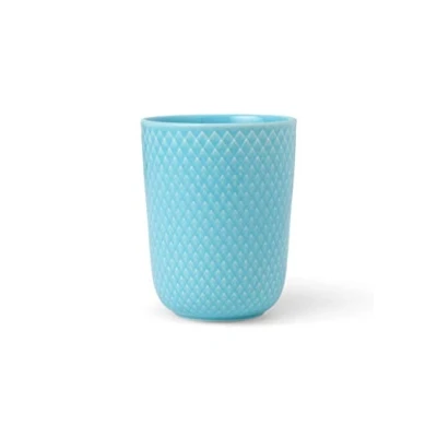Afbeelding van Lyngby Porcelaen Rhombe Color beker 33cl turquoise