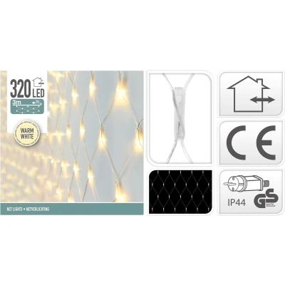 Afbeelding van Netverlichting 3 x 1.5 meter (320 LEDs, Binnen/Buiten)