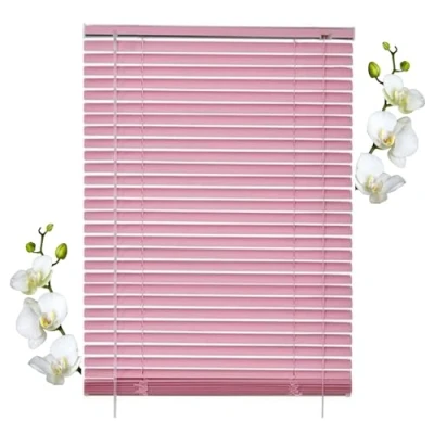 Afbeelding van Aluminium Venetiaanse Jaloezieën Voor Ramen Deuren, 40/60/85/105/110/125cm Roze Jaloezieën, Horizontale Luiken, Verduisterende Raam Rolgordijnen,WxH 90x200cm/35.4 * 78.7in