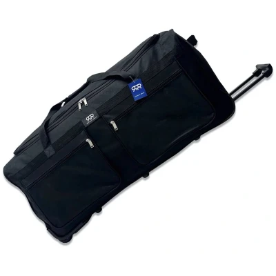 Afbeelding van Royalty Rolls Extra Grote Wieltas 80 cm 105 liter Reistas met Wielen Trolleytas Weekendtas Wieltjes Zwart