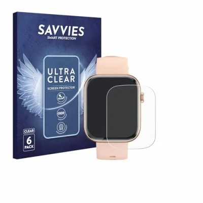 Afbeelding van Savvies Screenprotector voor Sytifro Smartwatch 1.93&quot; Folie Beschermfolie transparant (6 Stuks)