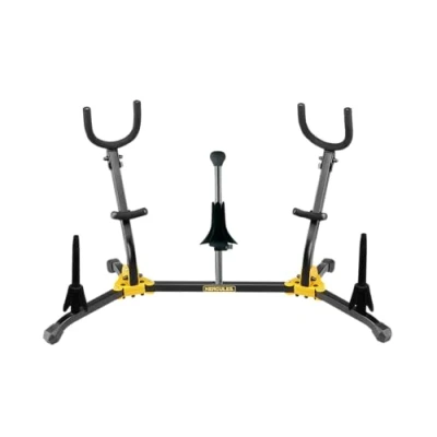 Afbeelding van Hercules ds538b standaard voor 2 x Alto/Tenor, 1 sopraan saxofoon en klarinetten/fluit