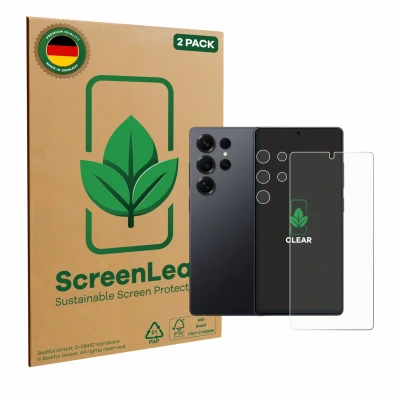 Afbeelding van ScreenLeaf Screenprotector voor Samsung Galaxy S25 Ultra (Voor+Camera) Duurzame schermbescherming Folie Beschermfolie transparant (2 Stuks)