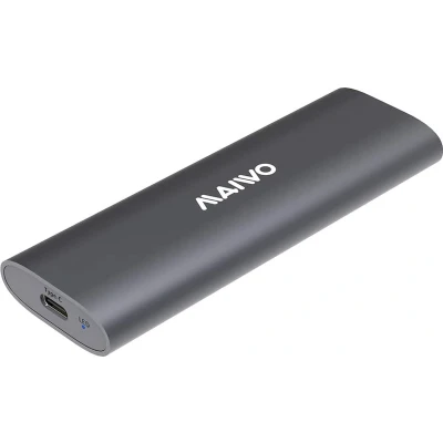 Afbeelding van Maiwo K1689 M.2 SATA &amp; NVMe SSD naar USB C behuizing USB3.2 Gen2 10Gbps Grijs