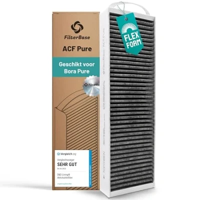 Afbeelding van FilterBase® Actieve koolstoffilter geschikt voor Bora Pure Filter PUAKF Hoogwaardige uw PURU of PUXU kookplaat met recirculatie
