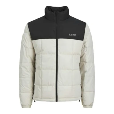 Afbeelding van JACK&amp;JONES PLUS Heren Jjben Square Jacket Pls Jacket, Moonbeam/Detail: blokkeren, 3XL