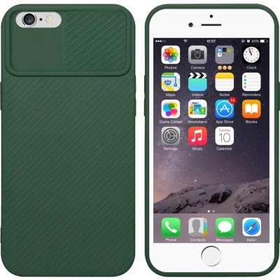 Afbeelding van Cadorabo Hoesje geschikt voor Apple iPhone 6 PLUS / 6S in Bonbon Groen Beschermhoes TPU silicone Case Cover