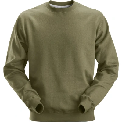 Afbeelding van Snickers 2810 Sweatshirt Khaki Groen/ XL
