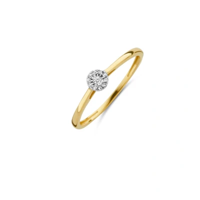Afbeelding van Blush Ring 1646BDI/54 14k Geelgoud 0,04crt G SI Briljant geslepen Diamant Maat 54