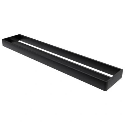 Afbeelding van Haceka aline dubbele handdoekhouder zwart aluminium 60cm 120 1208656