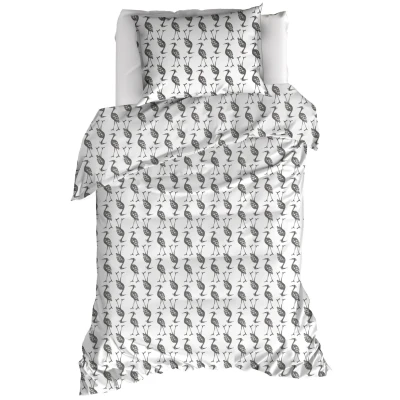 Afbeelding van Dekbedovertrek MOODIT Odil Otis Grey 140 x 200 / 220 cm 1 Persoons