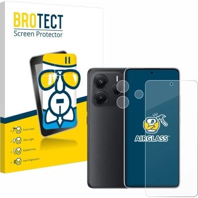 Afbeelding van BROTECT Screenprotector voor Xiaomi Redmi Note 14 (Voor+Camera) Folie Beschermfolie Beschermglas transparant