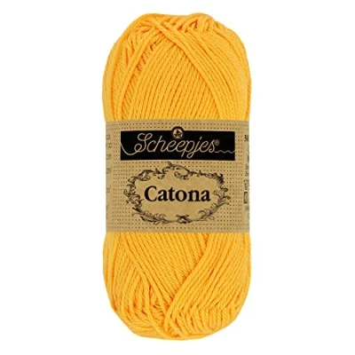 Afbeelding van Scheepjes Catona 208 Yellow Gold Garen 10x10g