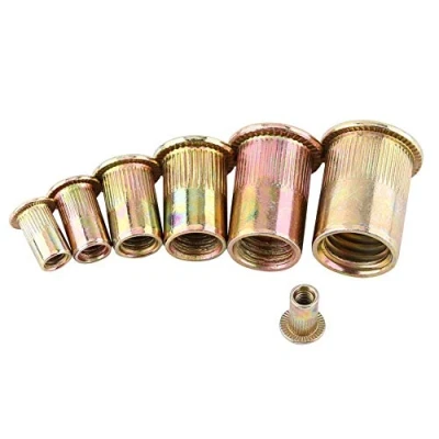 Afbeelding van 100 / 20Pcs M3 M12 Acier au Carbone Fileté Plat Rivet écrou Bride Rivnut Attache Nutsert(M12/20pcs)