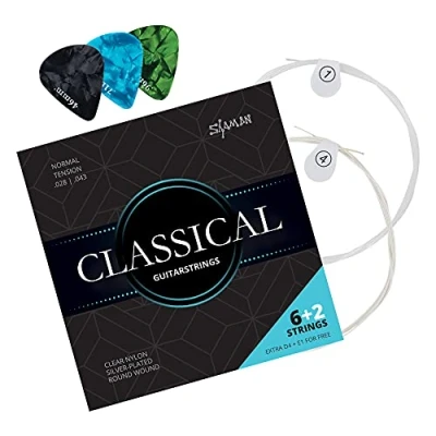 Afbeelding van Shaman Classical snaren voor concertgitaar incl. 2 vervangsnaren en 3 plectrums