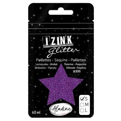 Afbeelding van Aladine Izink Glitter donkerpaars 60 ml