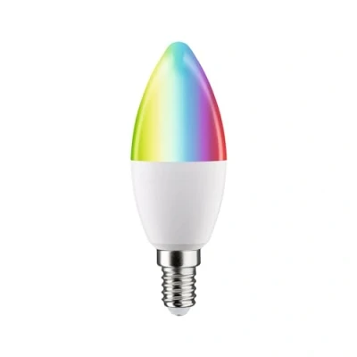Afbeelding van Paulmann 29146 standaard 230 V Smart Home Zigbee LED peer E14 470 lm 5 W RGBW+ dimbaar mat verlichtingsmiddel