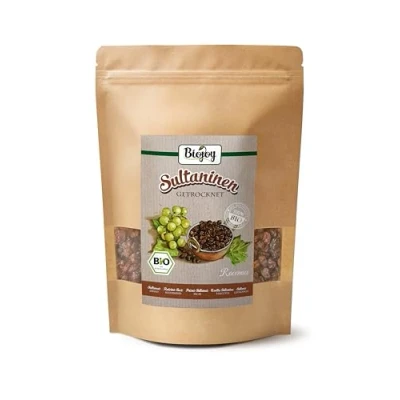 Afbeelding van Biojoy BIO Sultana Rozijnen (500 g), gedroogd, volledig natuurlijk, ongezoet