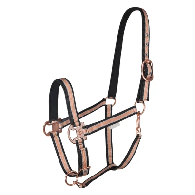 Afbeelding van Waldhausen Halster Shine Zwart/Rosé Pony