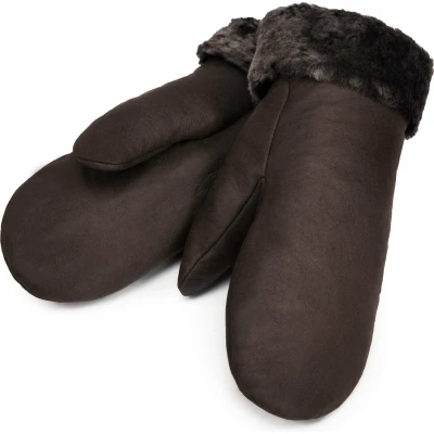 Afbeelding van Werner Christ Winterhandschoen Mittens Donkerbruin 5
