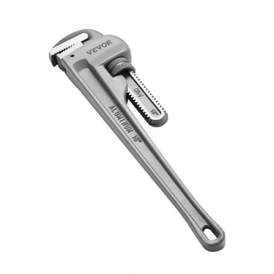 Afbeelding van VEVOR aluminium rechte pijpsleutel 18 inch verstelbare loodgietersleutel CRV kaak