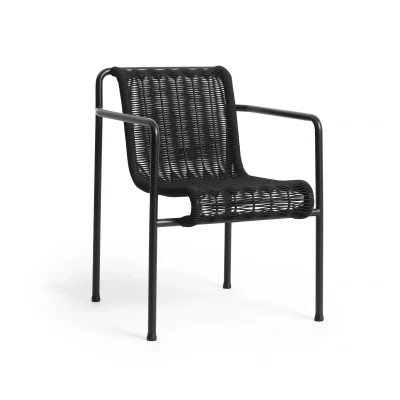 Afbeelding van HAY Palissade Cord Dining armstoel Anthracite